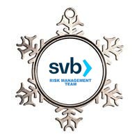 SVB Risk Management Team Funny Svb Metallic Star Ornament