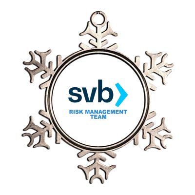 SVB Risk Management Team Funny Svb Metallic Star Ornament