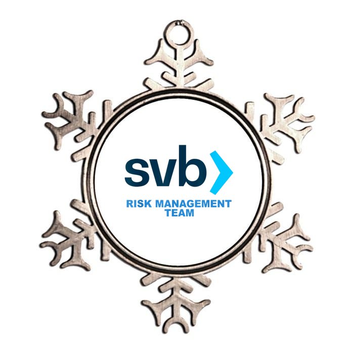 SVB Risk Management Team Funny Svb Metallic Star Ornament