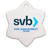 SVB Risk Management Team Funny Svb Ceramic Star Ornament