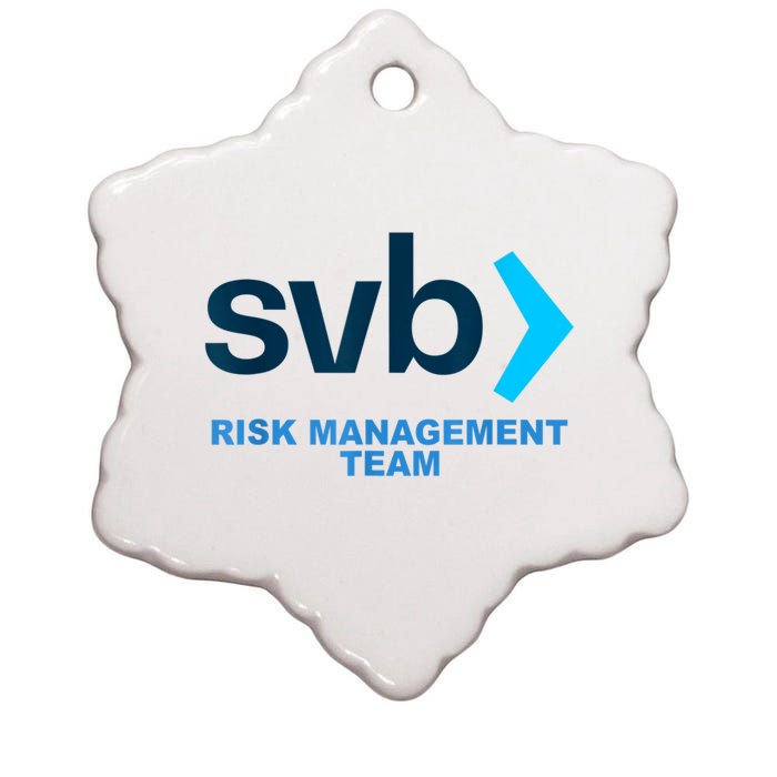 SVB Risk Management Team Funny Svb Ceramic Star Ornament