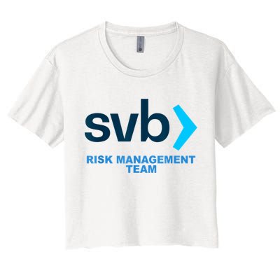 SVB Risk Management Team Funny Svb Crop Top