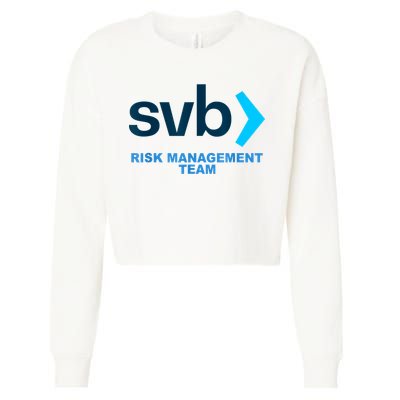 SVB Risk Management Team Funny Svb Cropped Pullover Crew