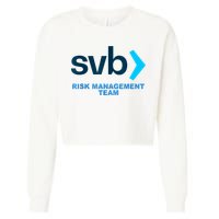 SVB Risk Management Team Funny Svb Cropped Pullover Crew