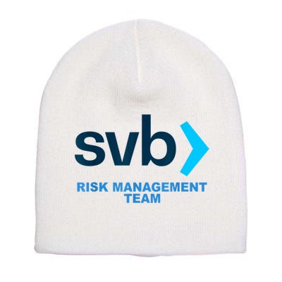 SVB Risk Management Team Funny Svb Short Acrylic Beanie