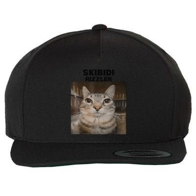 Skibid.I Rizzler Meme Cat Meme Internet Memes Funny Meme Genz Wool Snapback Cap