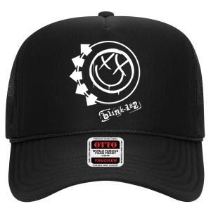 Smile Rock Music By Rock Off High Crown Mesh Back Trucker Hat