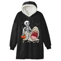 Skeleton Riding Mummy Shark Hooded Wearable Blanket