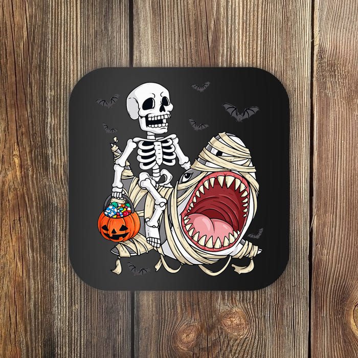 Skeleton Riding Mummy Shark Coaster