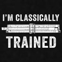 Slide Rule Mechanical Analog IM Classically Trained Gift Ladies PosiCharge Tri-Blend Wicking Tank