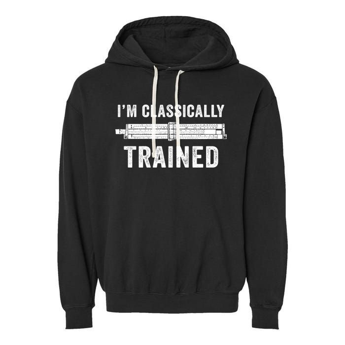 Slide Rule Mechanical Analog IM Classically Trained Gift Garment-Dyed Fleece Hoodie