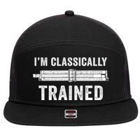 Slide Rule Mechanical Analog IM Classically Trained Gift 7 Panel Mesh Trucker Snapback Hat