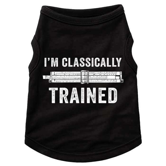 Slide Rule Mechanical Analog IM Classically Trained Gift Doggie Tank