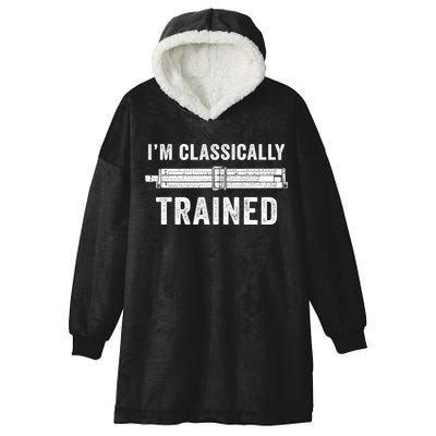 Slide Rule Mechanical Analog IM Classically Trained Gift Hooded Wearable Blanket