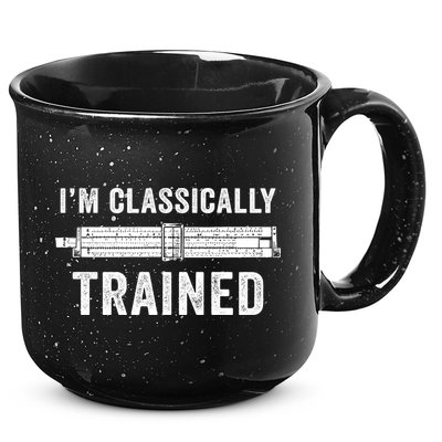 Slide Rule Mechanical Analog IM Classically Trained Gift 15oz Campfire Ceramic Mug
