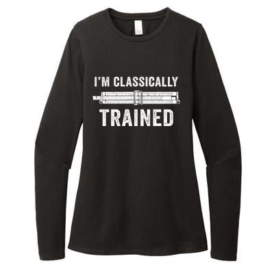 Slide Rule Mechanical Analog IM Classically Trained Gift Womens CVC Long Sleeve Shirt