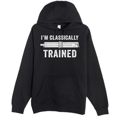Slide Rule Mechanical Analog IM Classically Trained Gift Premium Pullover Hoodie