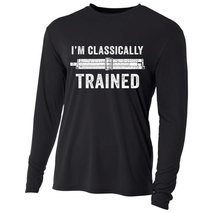 Slide Rule Mechanical Analog IM Classically Trained Gift Cooling Performance Long Sleeve Crew