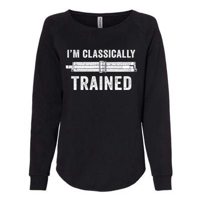 Slide Rule Mechanical Analog IM Classically Trained Gift Womens California Wash Sweatshirt