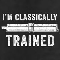 Slide Rule Mechanical Analog IM Classically Trained Gift 25L Jumbo Tote
