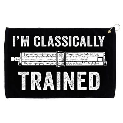 Slide Rule Mechanical Analog IM Classically Trained Gift Grommeted Golf Towel