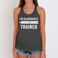 Slide Rule Mechanical Analog IM Classically Trained Gift Women's Knotted Racerback Tank