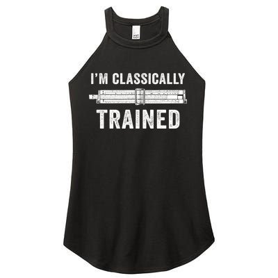 Slide Rule Mechanical Analog IM Classically Trained Gift Women's Perfect Tri Rocker Tank