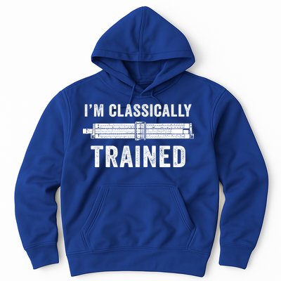 Slide Rule Mechanical Analog IM Classically Trained Gift Hoodie