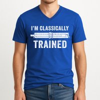 Slide Rule Mechanical Analog IM Classically Trained Gift V-Neck T-Shirt