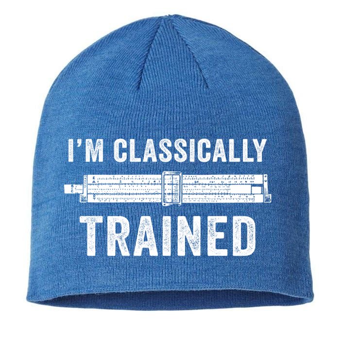 Slide Rule Mechanical Analog IM Classically Trained Gift Sustainable Beanie