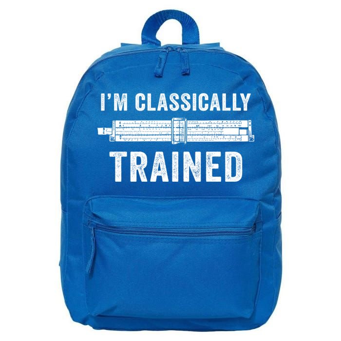 Slide Rule Mechanical Analog IM Classically Trained Gift 16 in Basic Backpack