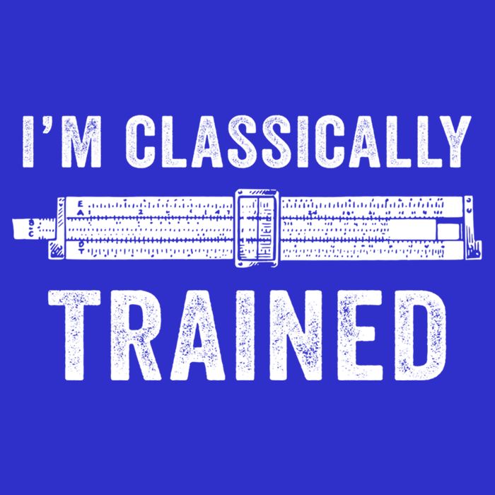 Slide Rule Mechanical Analog IM Classically Trained Gift Mousepad