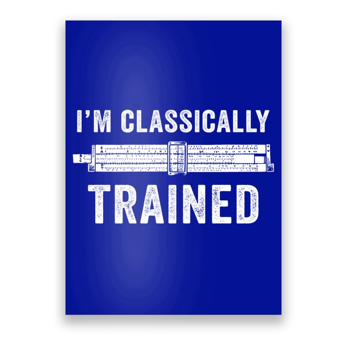 Slide Rule Mechanical Analog IM Classically Trained Gift Poster