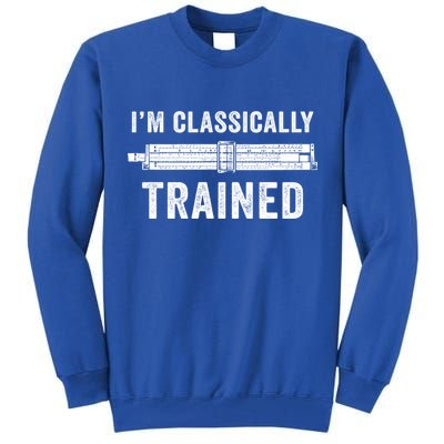 Slide Rule Mechanical Analog IM Classically Trained Gift Tall Sweatshirt