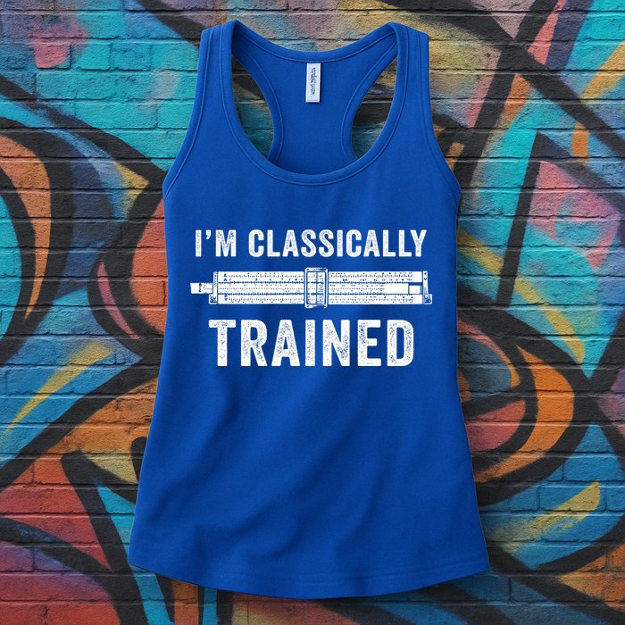 Slide Rule Mechanical Analog IM Classically Trained Gift Womens Tank Top