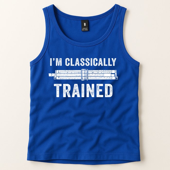 Slide Rule Mechanical Analog IM Classically Trained Gift Tank Top