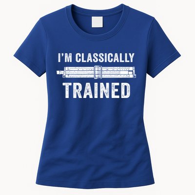 Slide Rule Mechanical Analog IM Classically Trained Gift Womens T-Shirt