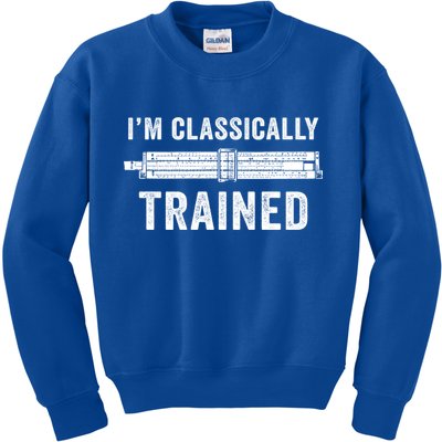 Slide Rule Mechanical Analog IM Classically Trained Gift Kids Sweatshirt