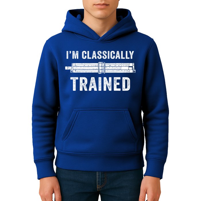 Slide Rule Mechanical Analog IM Classically Trained Gift Kids Hoodie