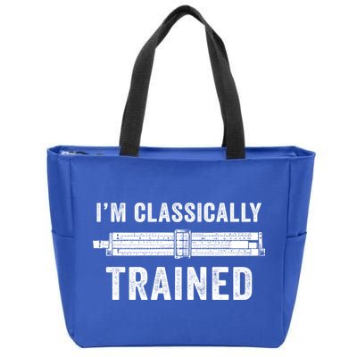 Slide Rule Mechanical Analog IM Classically Trained Gift Zip Tote Bag