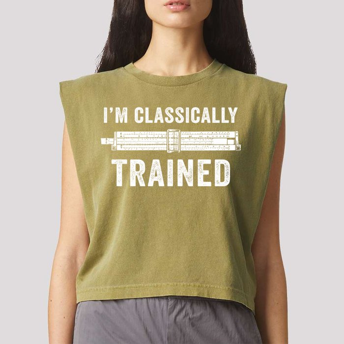 Slide Rule Mechanical Analog IM Classically Trained Gift Garment-Dyed Women's Muscle Tee