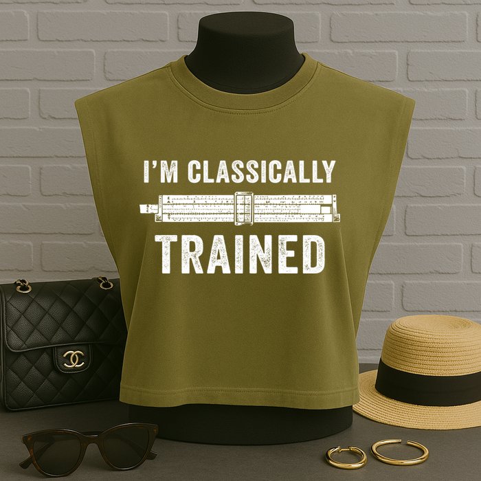Slide Rule Mechanical Analog IM Classically Trained Gift Garment-Dyed Women's Muscle Tee
