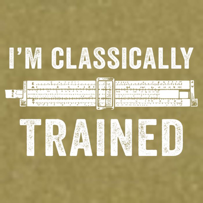 Slide Rule Mechanical Analog IM Classically Trained Gift Garment-Dyed Women's Muscle Tee