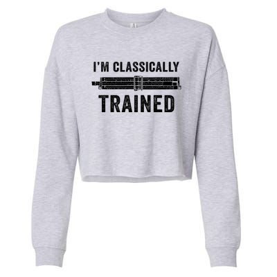 Slide Rule Mechanical Analog IM Classically Trained Gift Cropped Pullover Crew