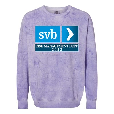 SVB Risk Management Dept. Department Team 2023 Colorblast Crewneck Sweatshirt