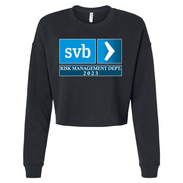 SVB Risk Management Dept. Department Team 2023 Cropped Pullover Crew