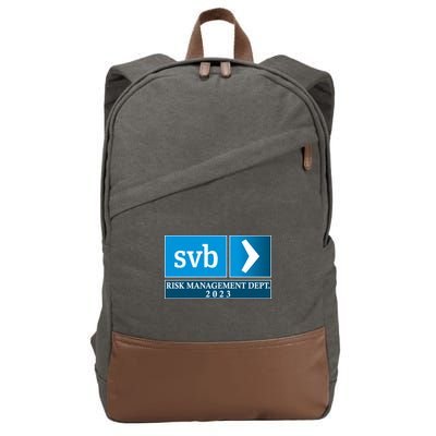 SVB Risk Management Dept. Department Team 2023 Cotton Canvas Backpack