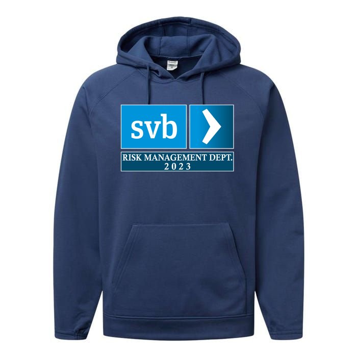 SVB Risk Management Dept. Department Team 2023 Performance Fleece Hoodie