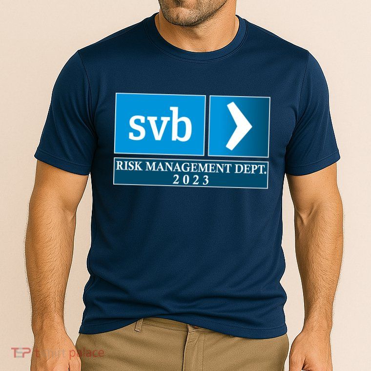 SVB Risk Management Dept. Department Team 2023 Cooling Performance Crew T-Shirt