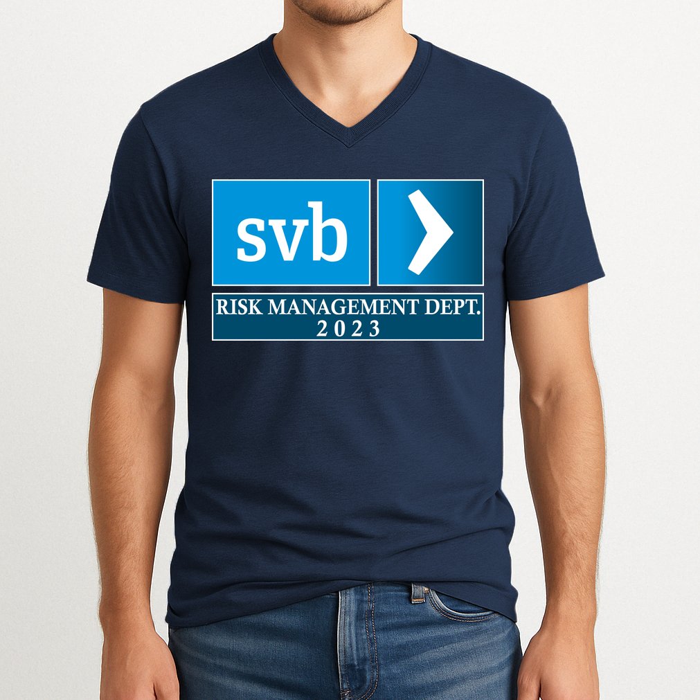 SVB Risk Management Dept. Department Team 2023 V-Neck T-Shirt